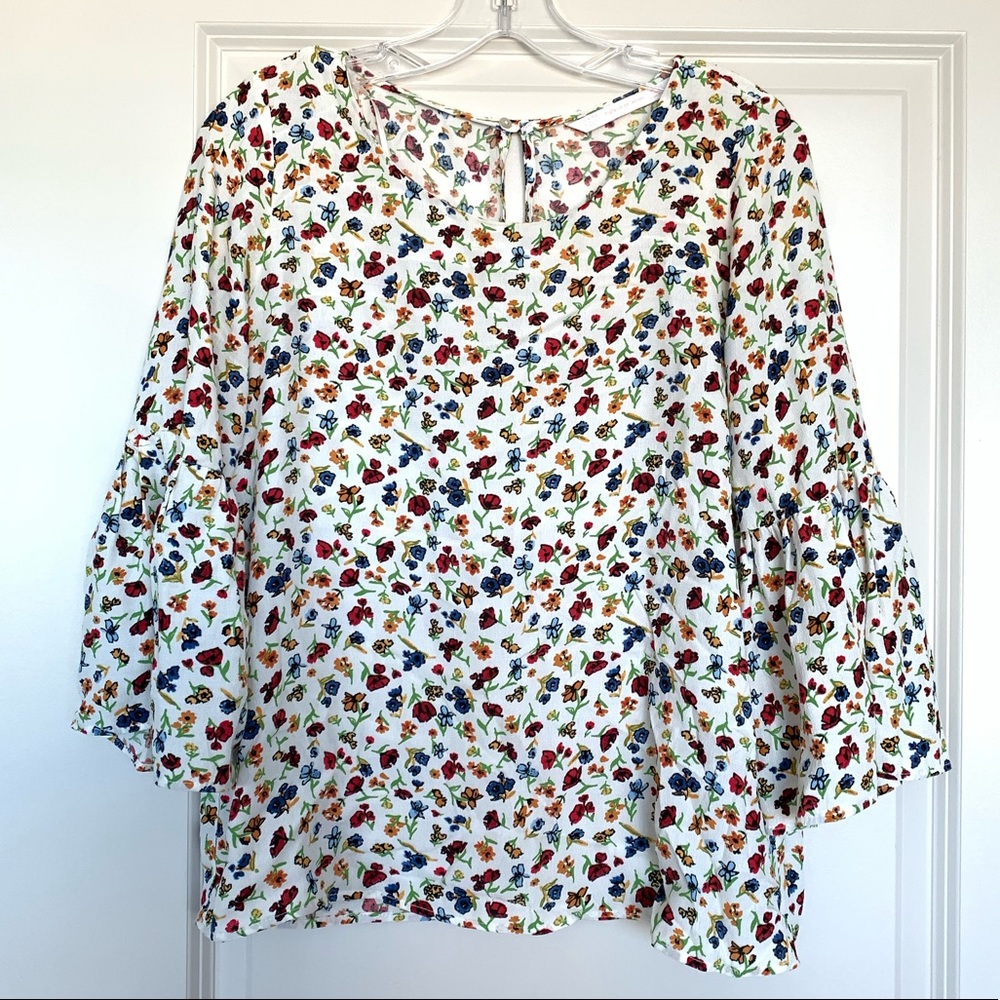 Zara Ruffle sleeve Top